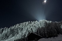 La Clusaz - berg met bomen